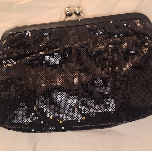 Coach Elegant Black Sequin Clutch - Picture 6 of 7
